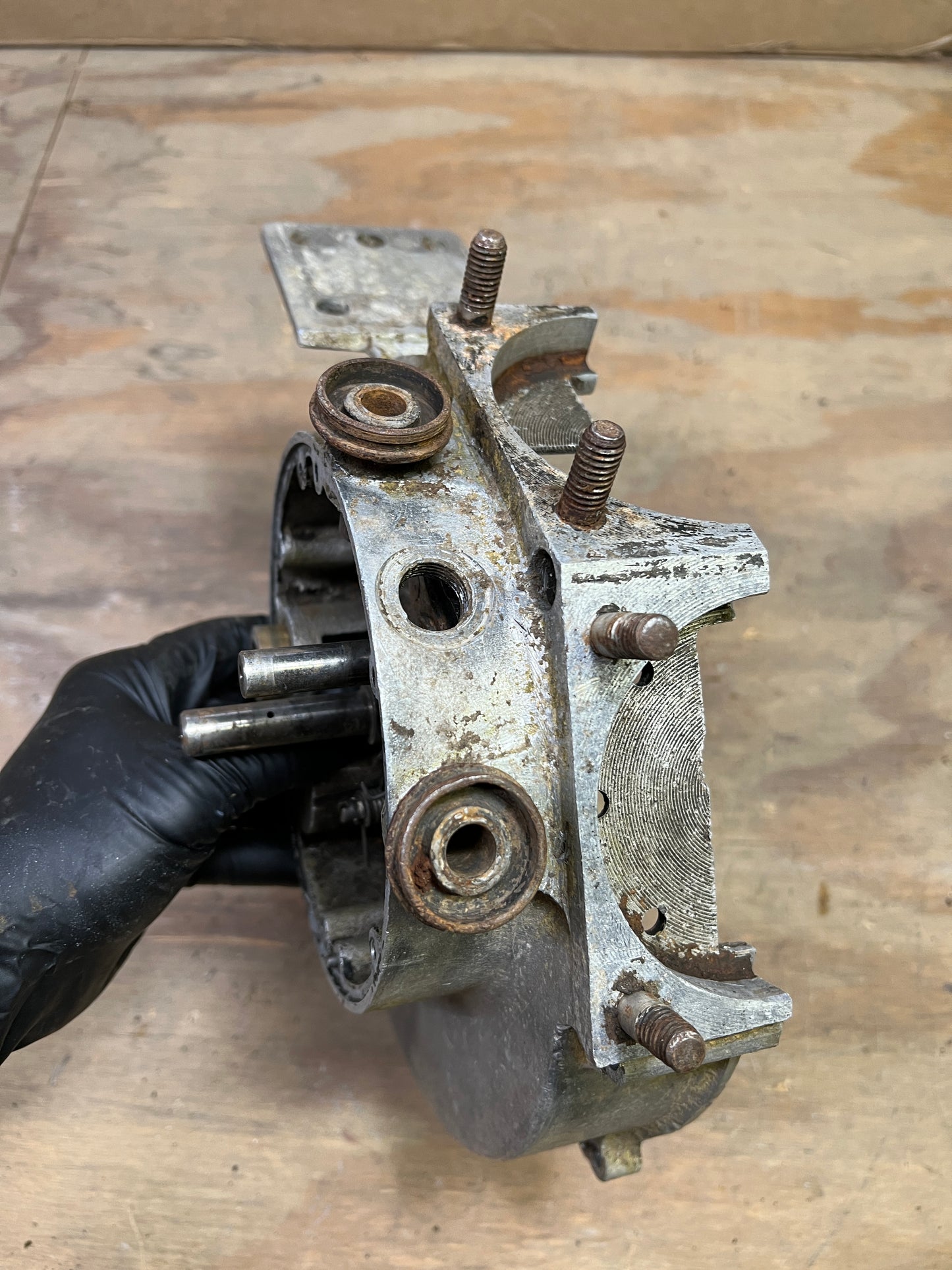 1918 Harley Davidson J JD Engine Right Side Case