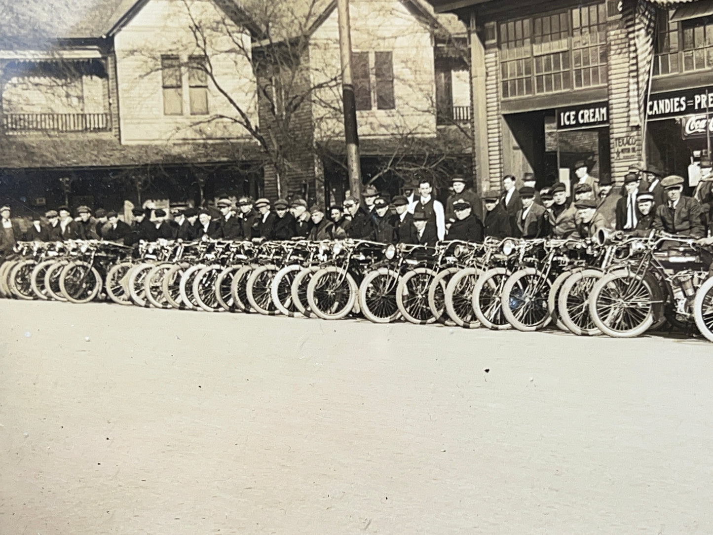 1914 Birmingham, AL Motorcycle Endurance Run Race Photgraph