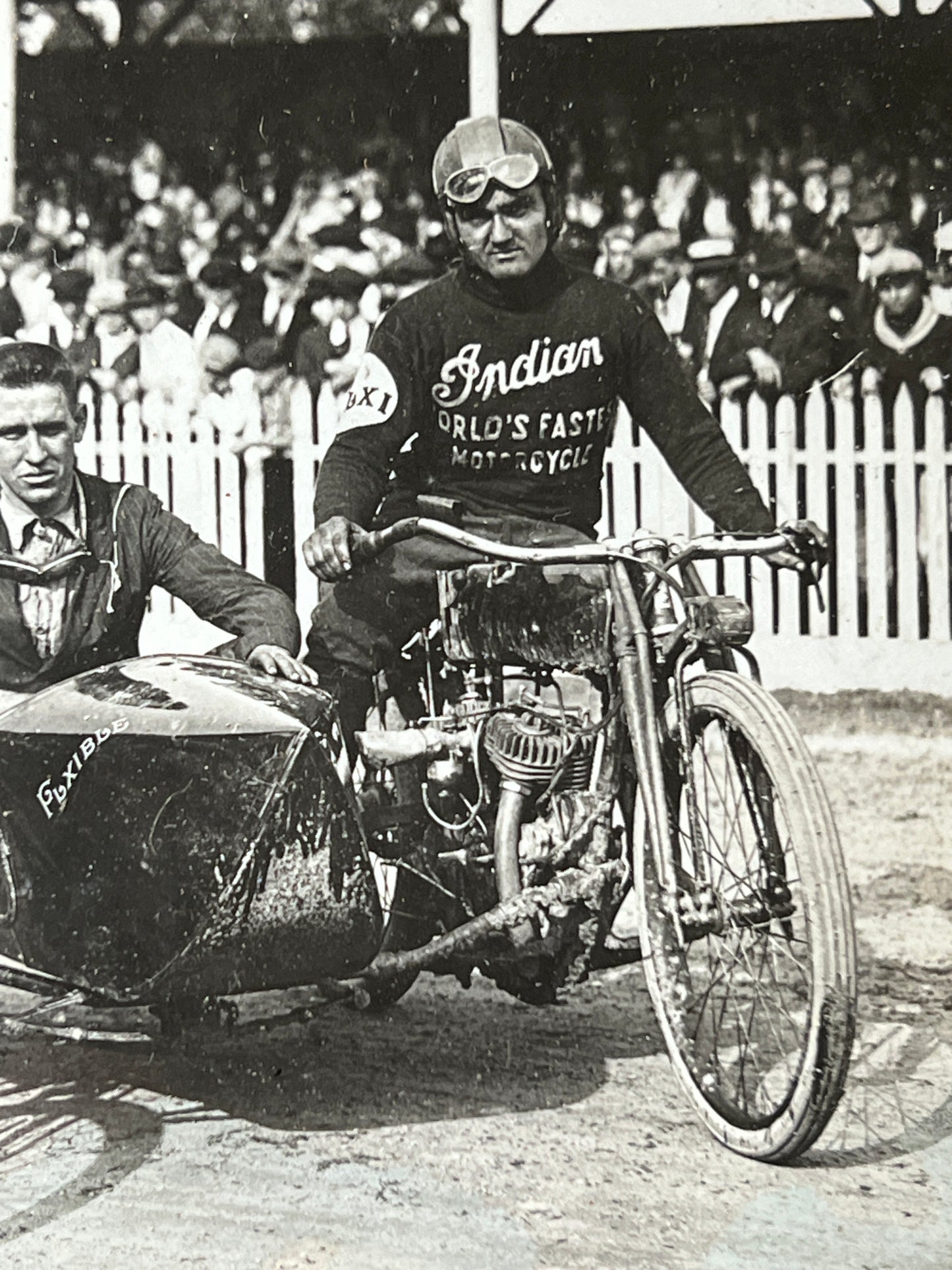 1920 Indian Pop Dreyer Race Photo with 8 Valve and Daytona Flxi
