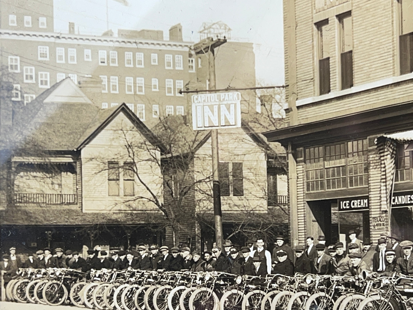 1914 Birmingham, AL Motorcycle Endurance Run Race Photgraph
