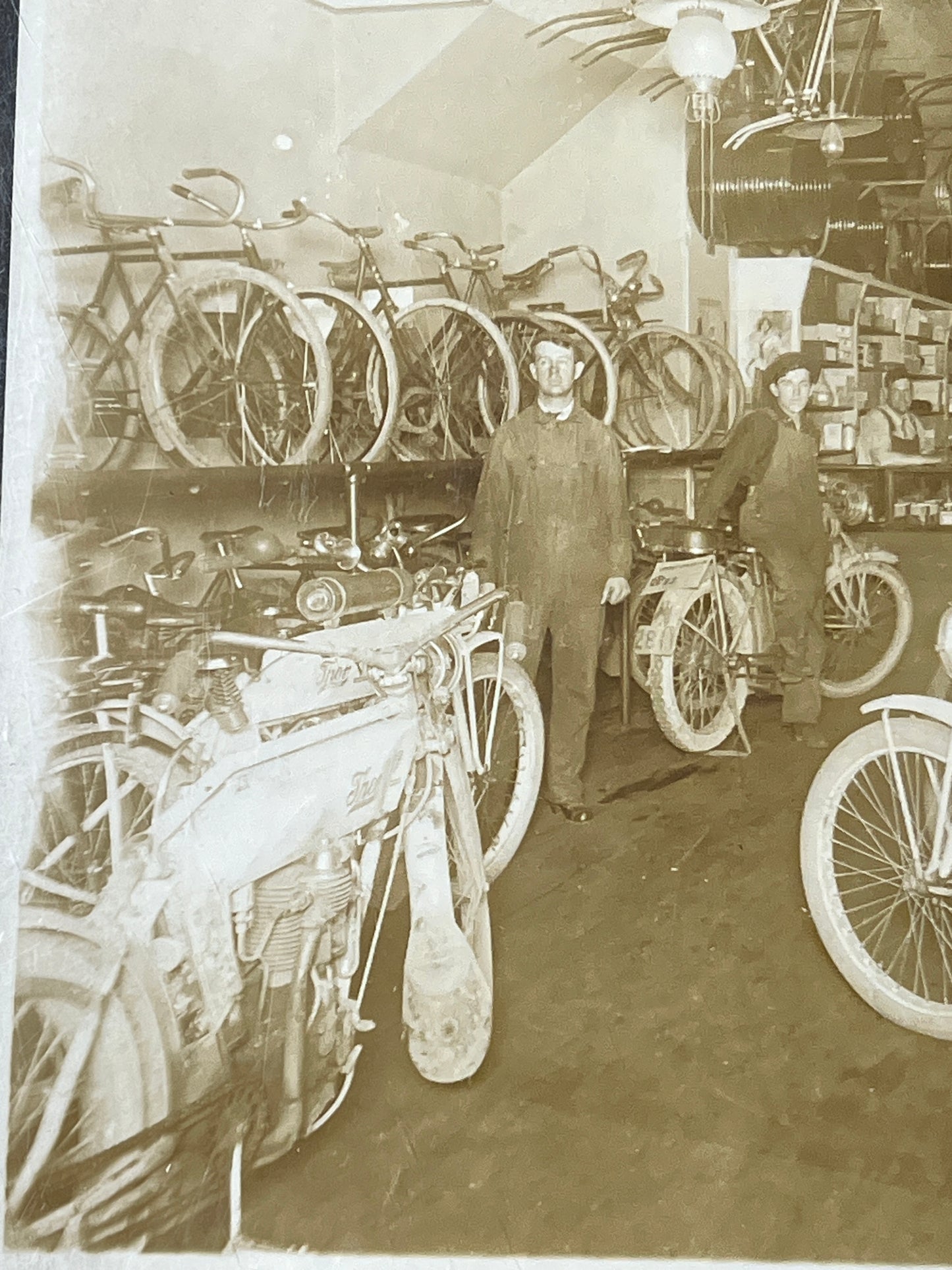 1913 Thor Motorcycle Dealership Original Photo