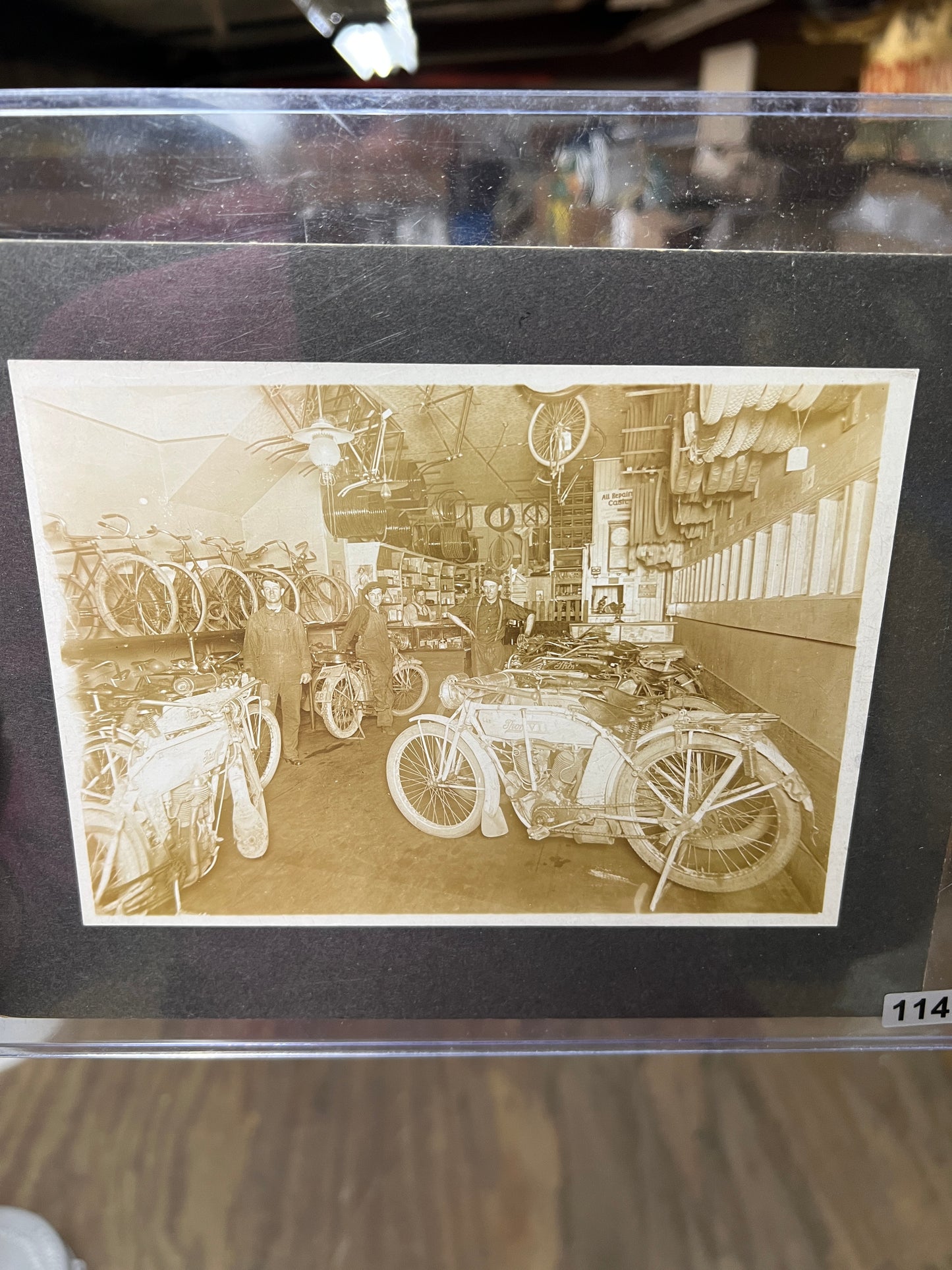 1913 Thor Motorcycle Dealership Original Photo