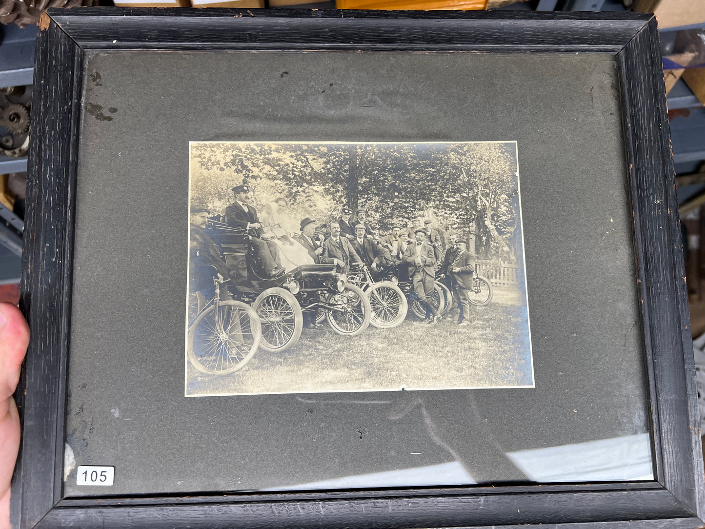 1903 Orient Motorcycle w/ Early Automobiles