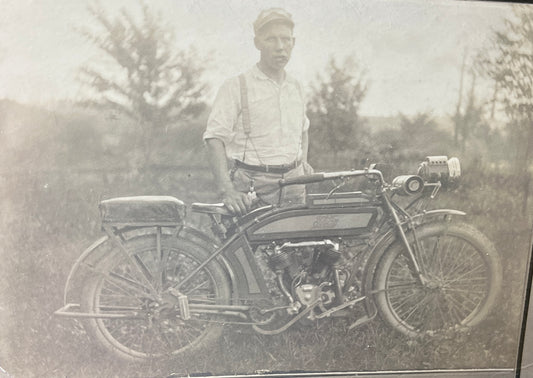 1914 Thor Twin Motorcycle Original Photograph