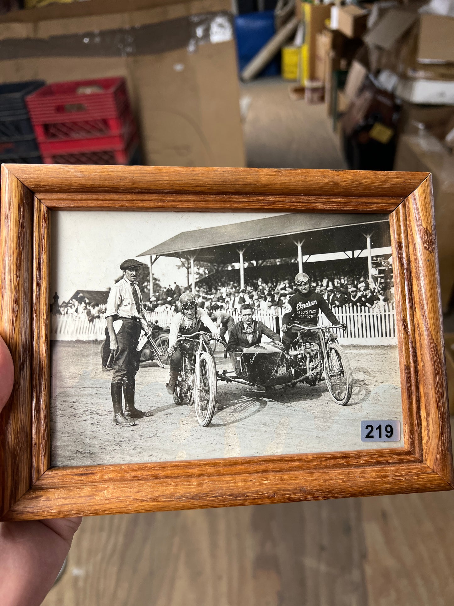 1920 Indian Pop Dreyer Race Photo with 8 Valve and Daytona Flxi