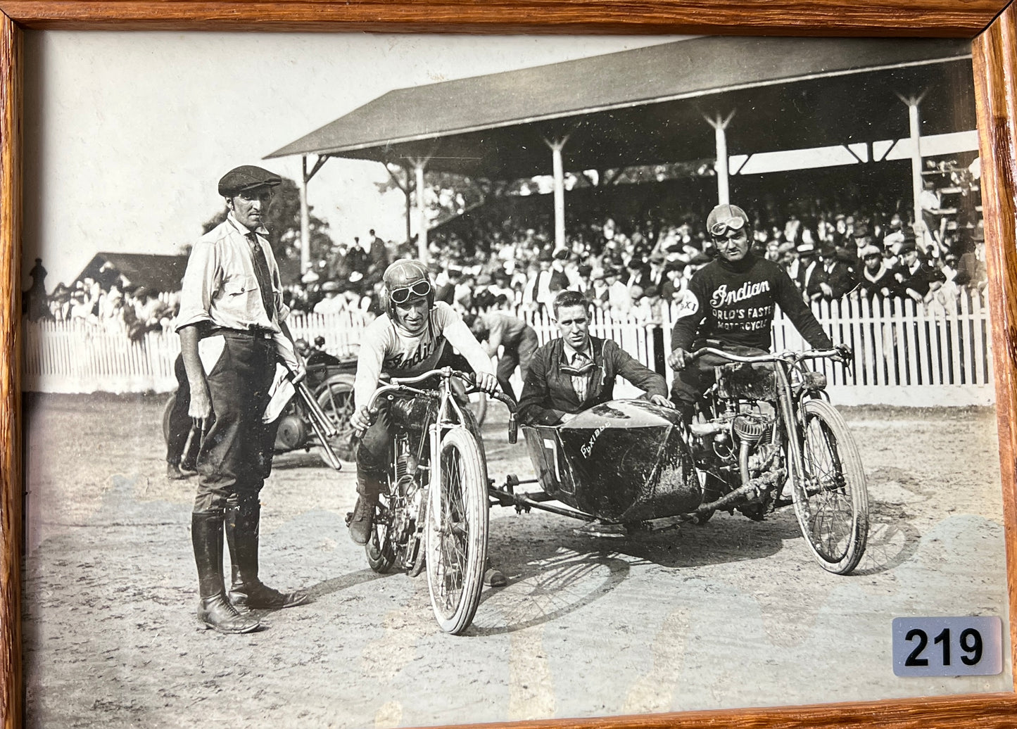 1920 Indian Pop Dreyer Race Photo with 8 Valve and Daytona Flxi
