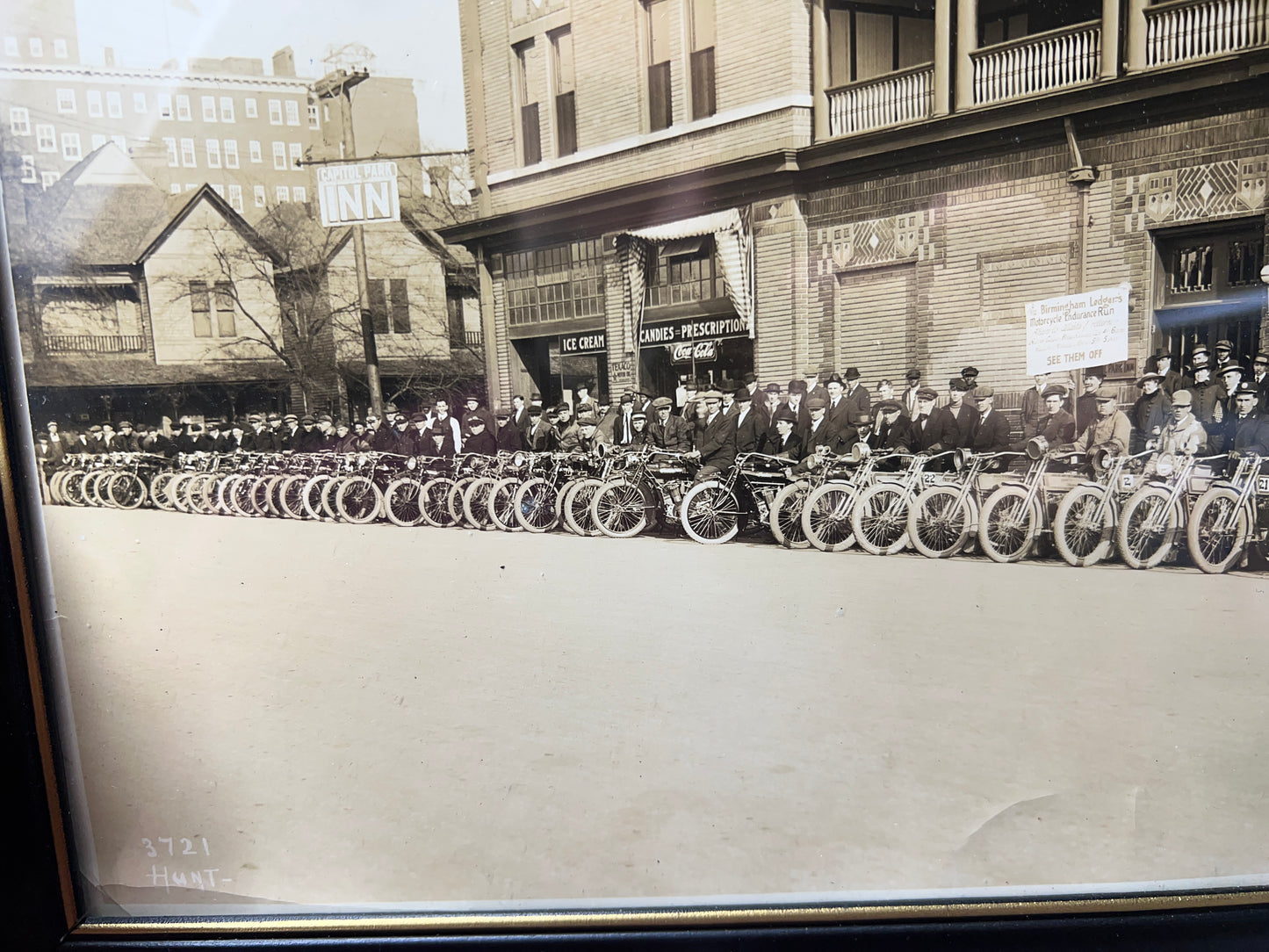 1914 Birmingham, AL Motorcycle Endurance Run Race Photgraph