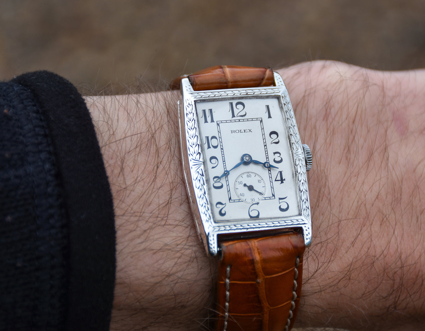 Rolex Silver Prince Men's Tank Watch 1941
