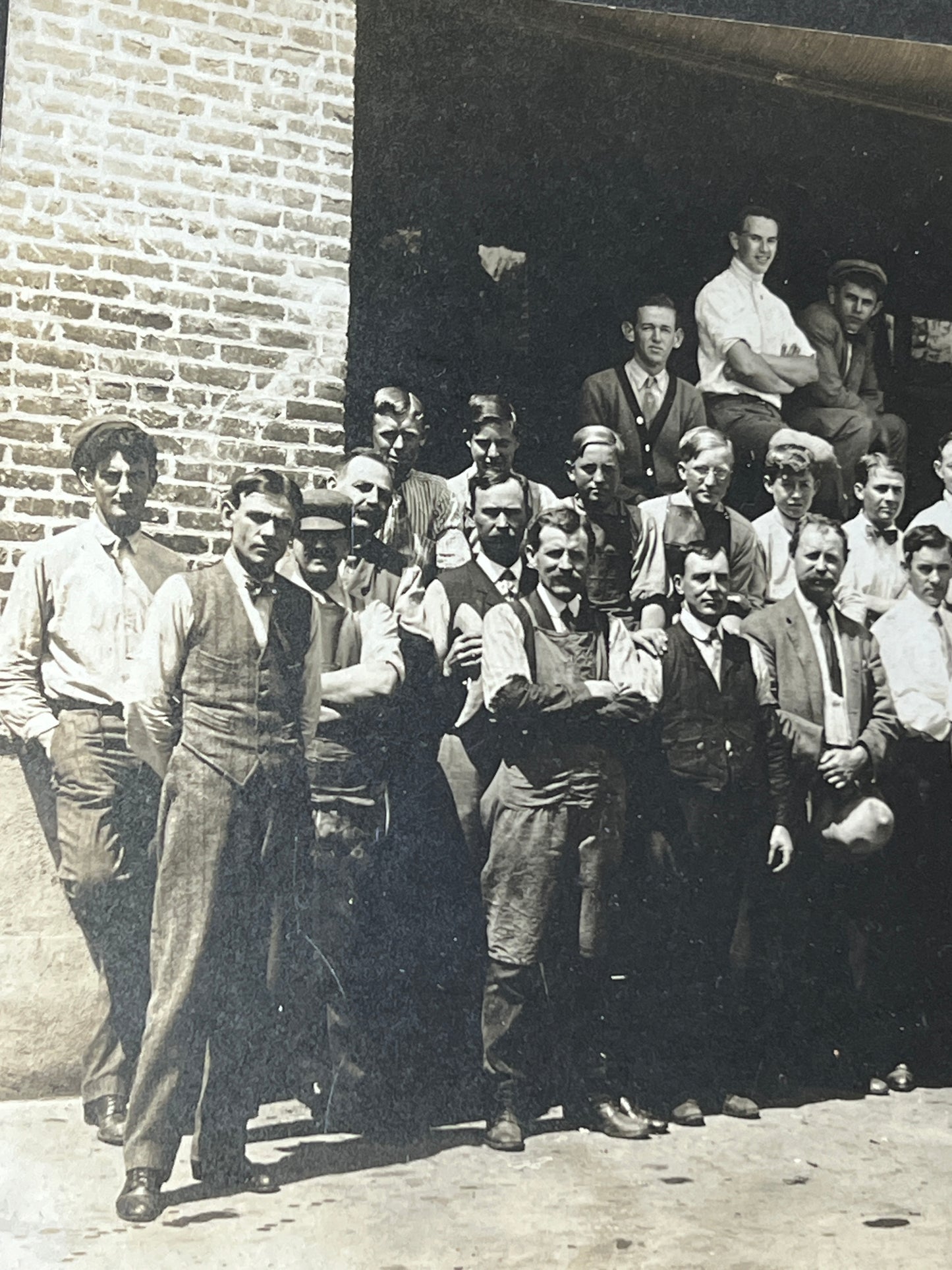 1910 Harley Davidson Factory Photo w/ William Harley & Arthur Davidson