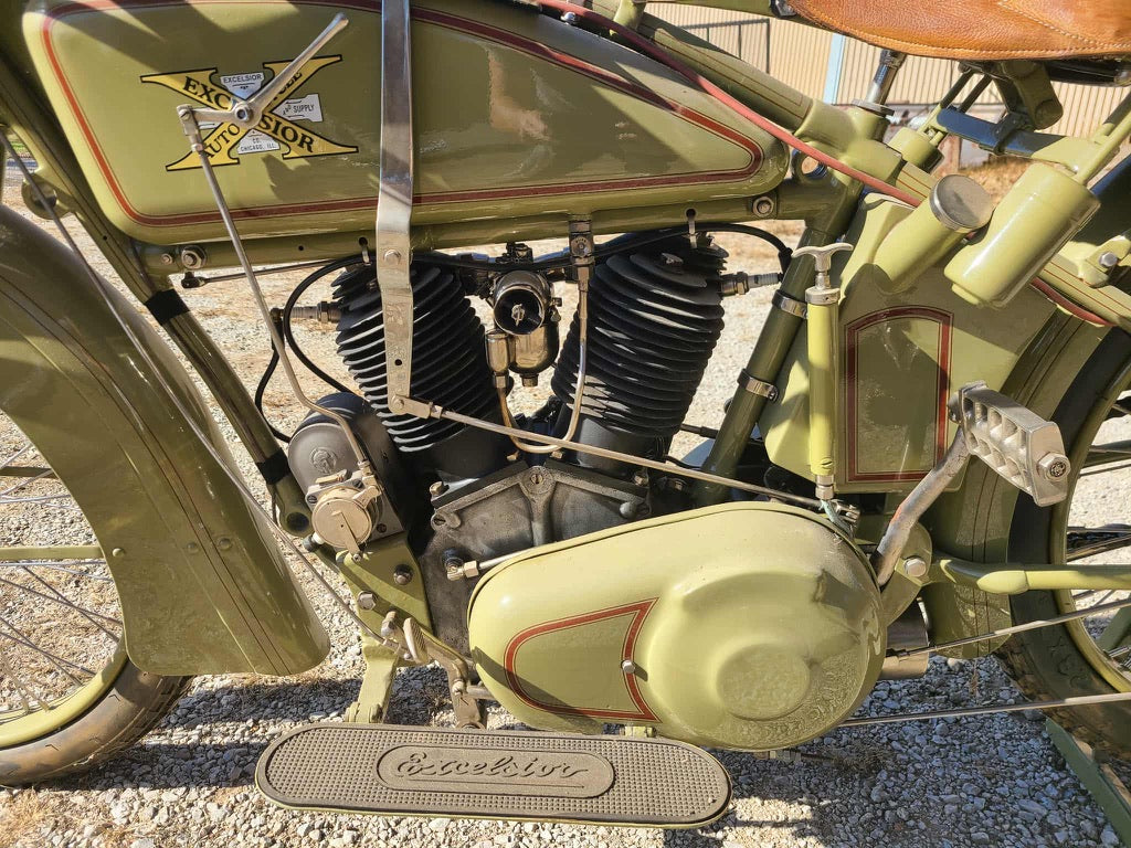 1917 Excelsior Twin Motorcycle