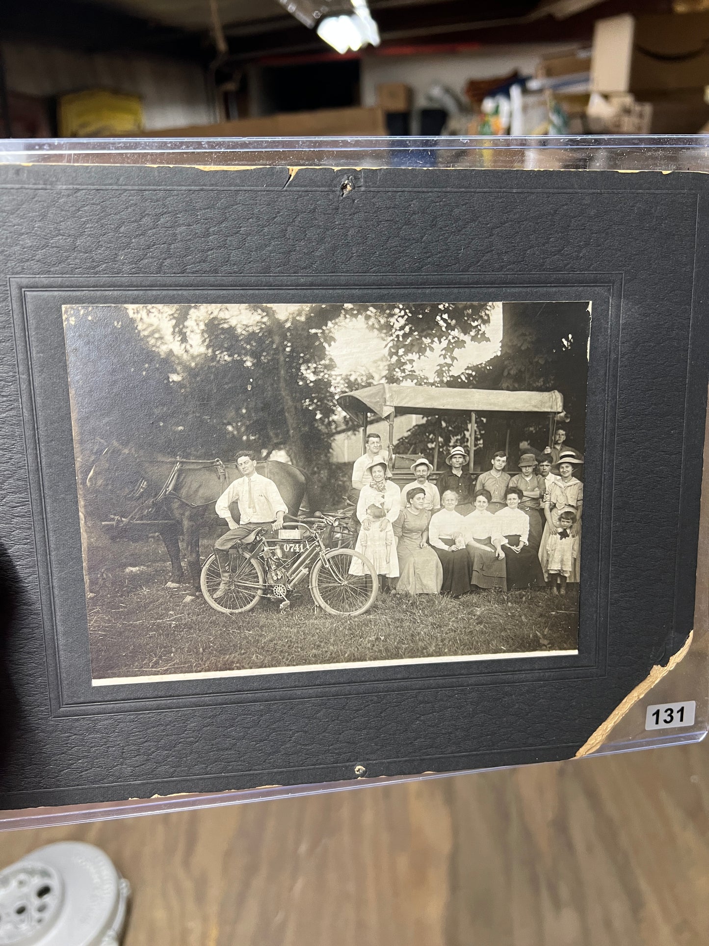 1907 Indian Cambelback Motorcycle Original Photo