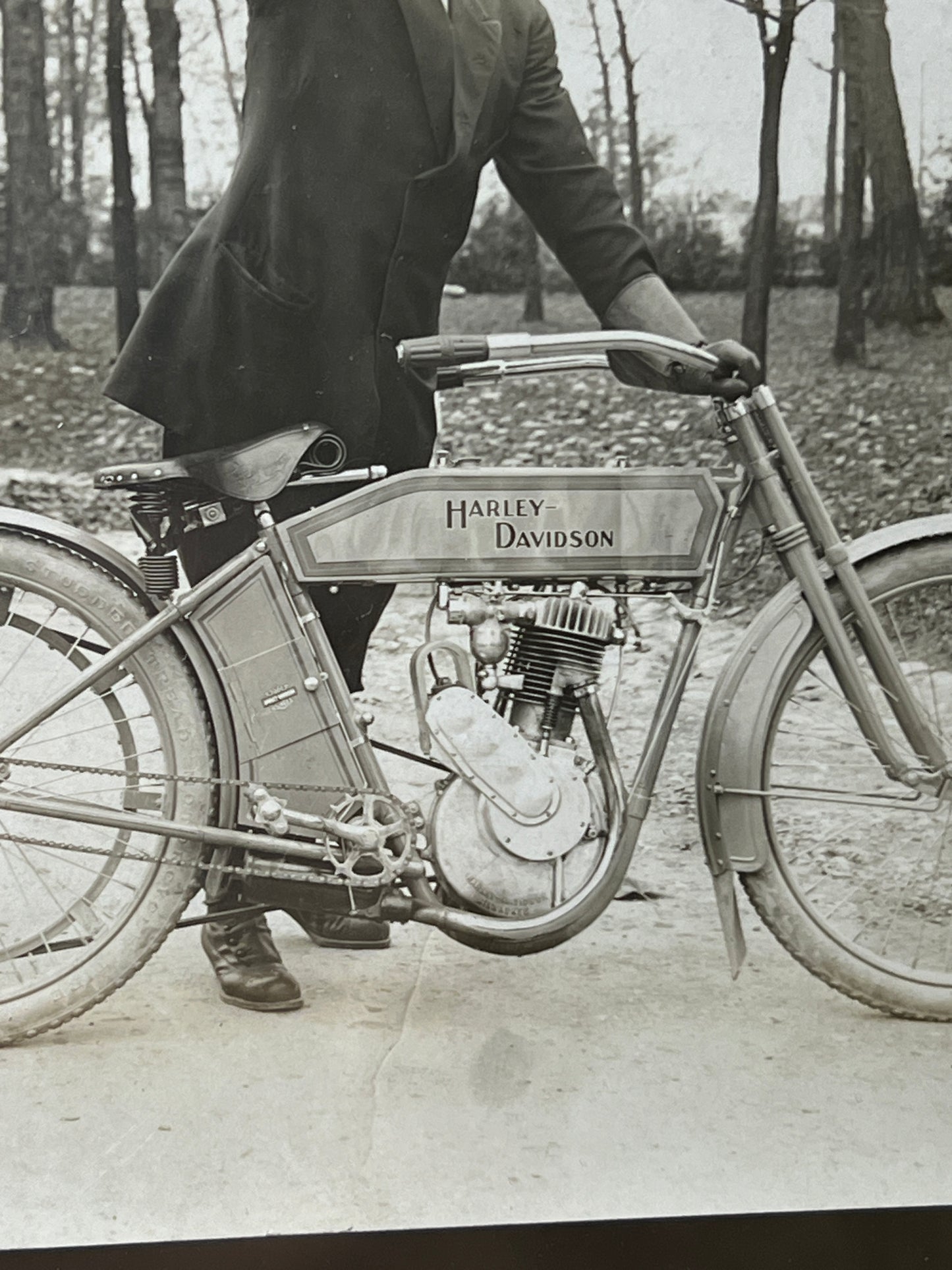 1911 Harley Davidson Motorcycle Factory Promo Photo