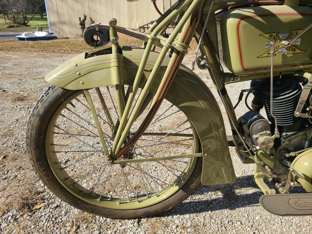 1917 Excelsior Twin Motorcycle