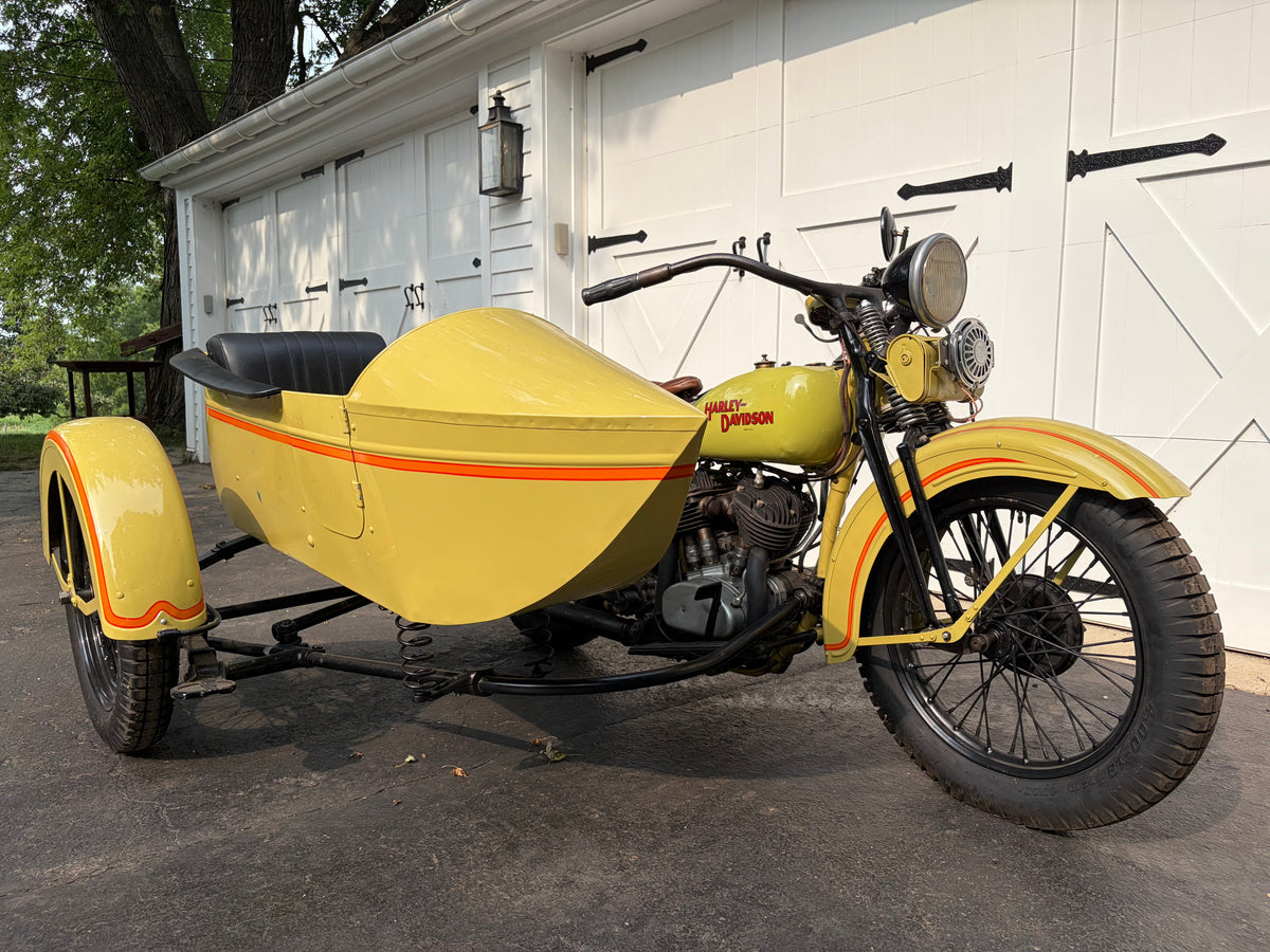 1931 Harley Davidson V Model with Goulding Sidecar