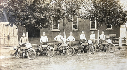 1910 Harley Davidson Motorcycles Factory Promotional Photo