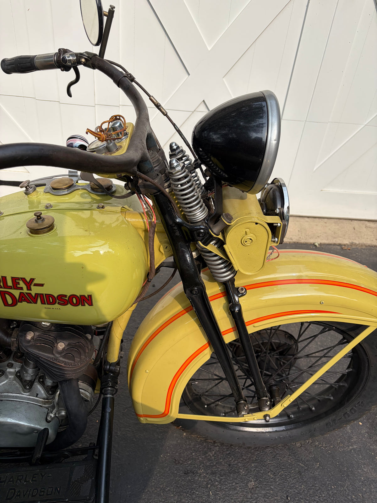 1931 Harley Davidson V Model with Goulding Sidecar