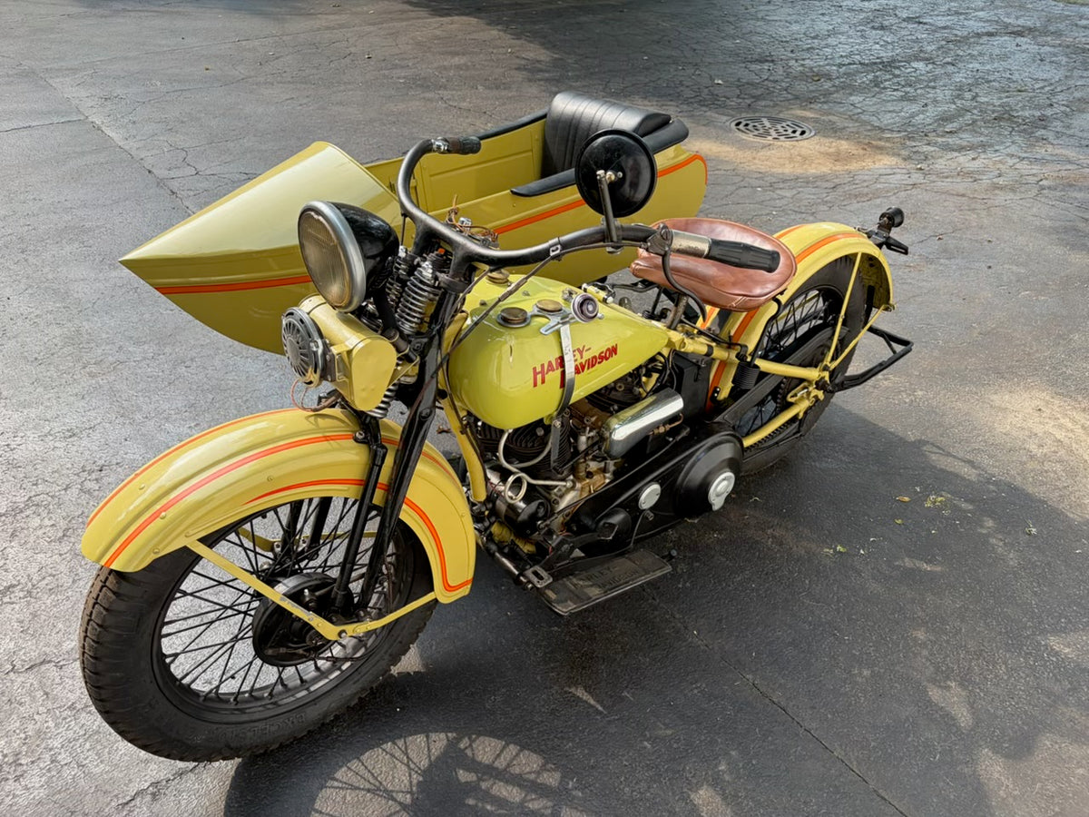 1931 Harley Davidson V Model with Goulding Sidecar