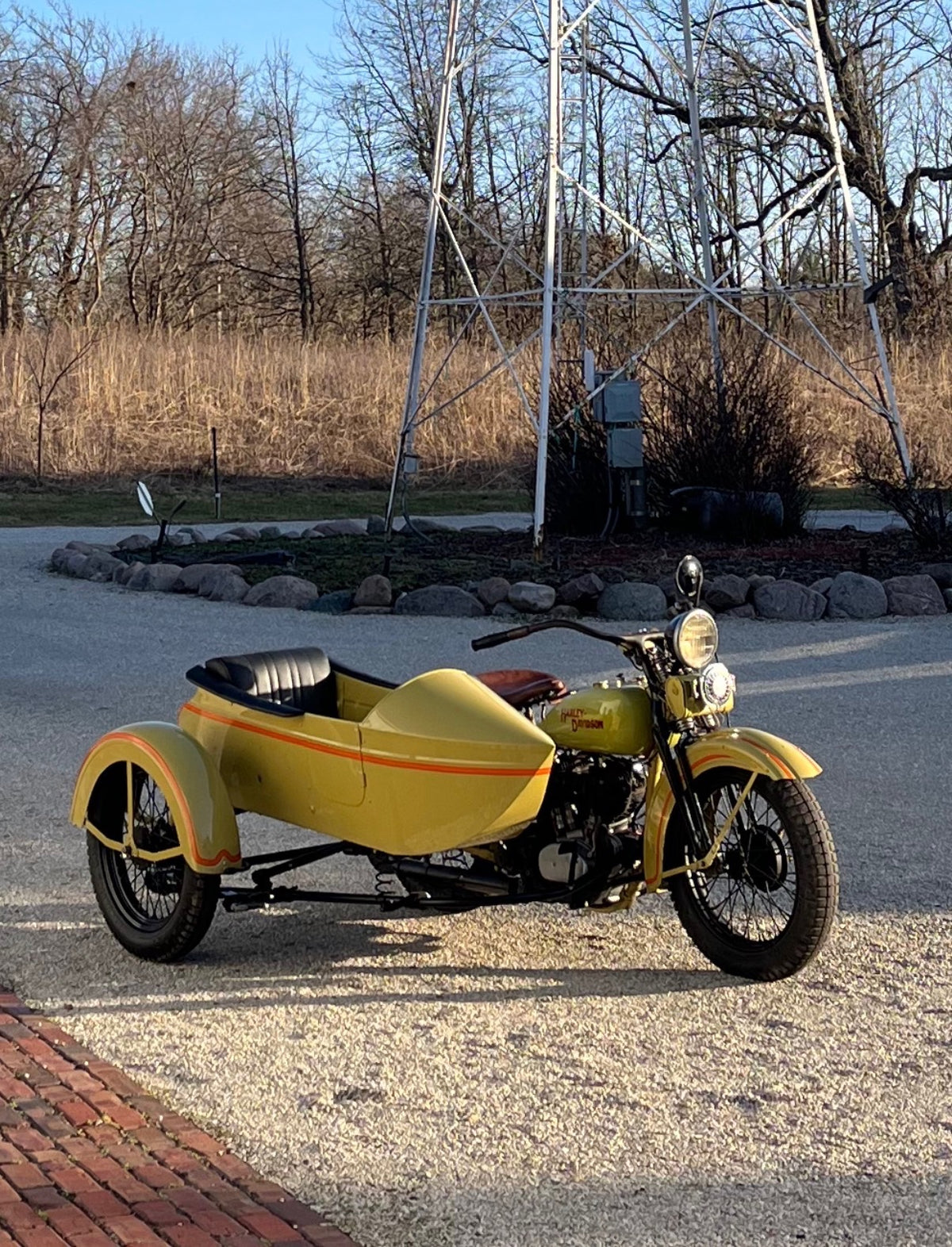 1931 Harley Davidson V Model with Goulding Sidecar