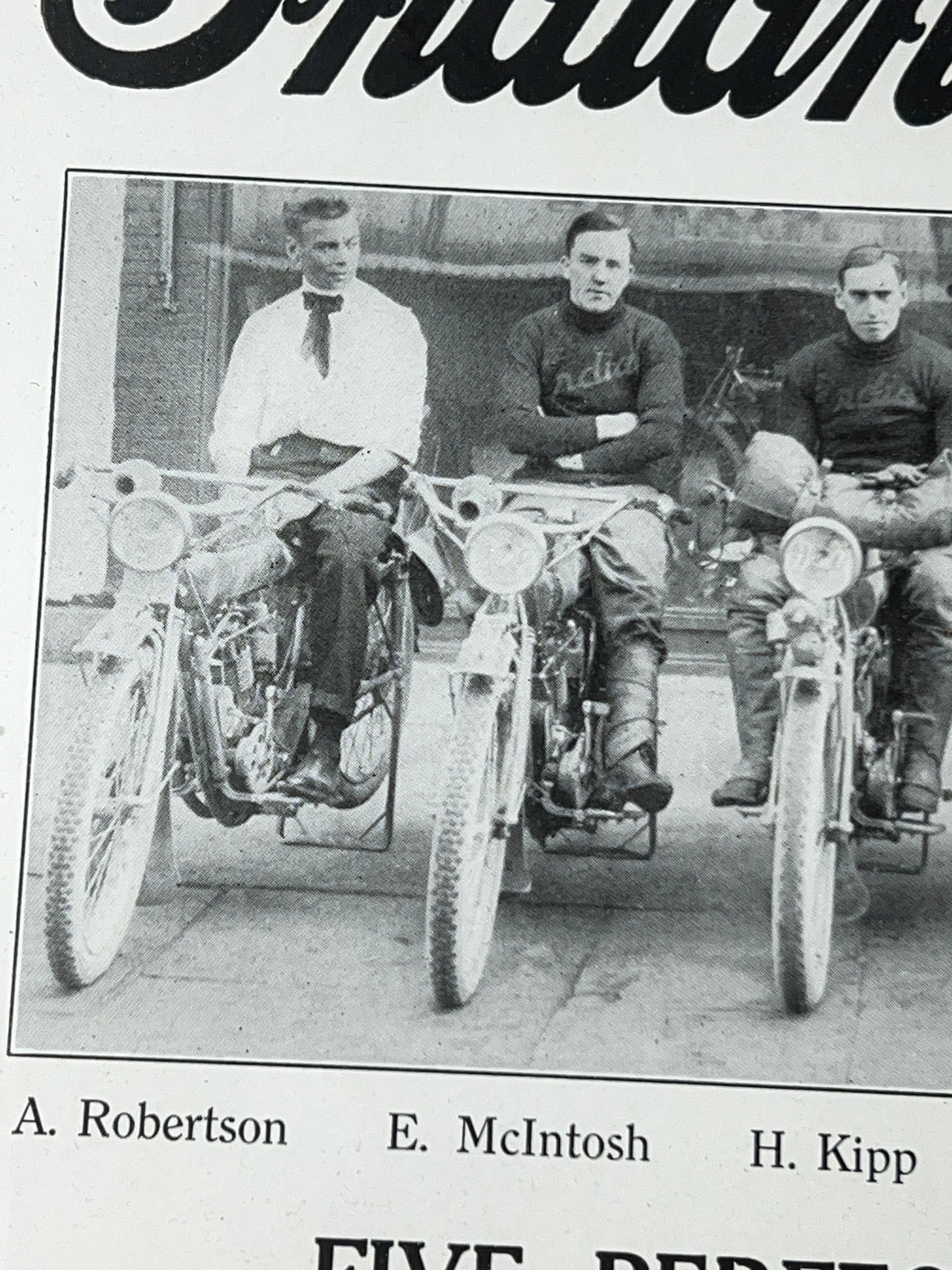 1914 Hedstrom Indian Endurance Poster w/ 8 Valve Racer