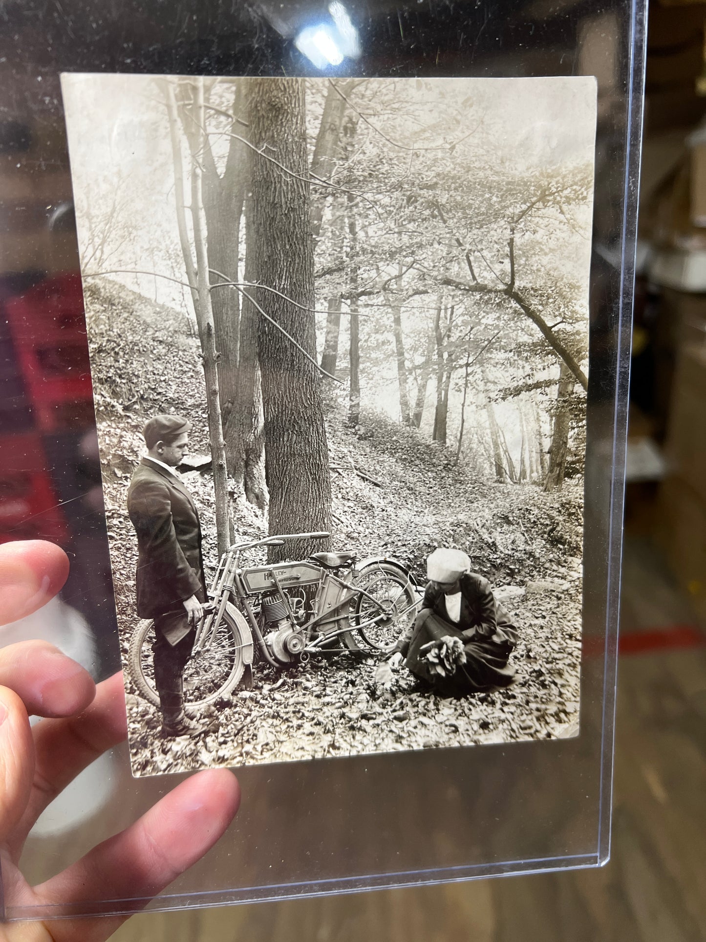 1911 Harley Davidson Motorcycle Factory Promo Photo