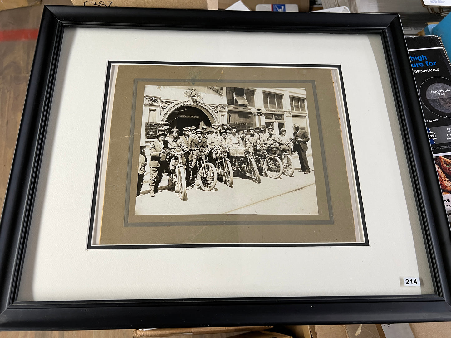 1910 Motorcycle Rider Lineup - Racycle, Indian, Harley, Excelsior, Merkel