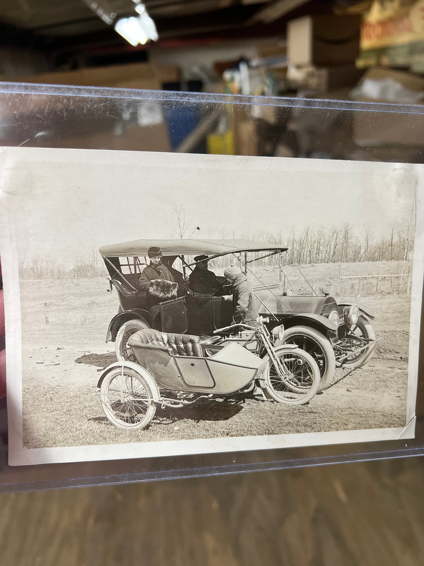 1915 Harley Davidson With Sidecar Factory Advertising Photo