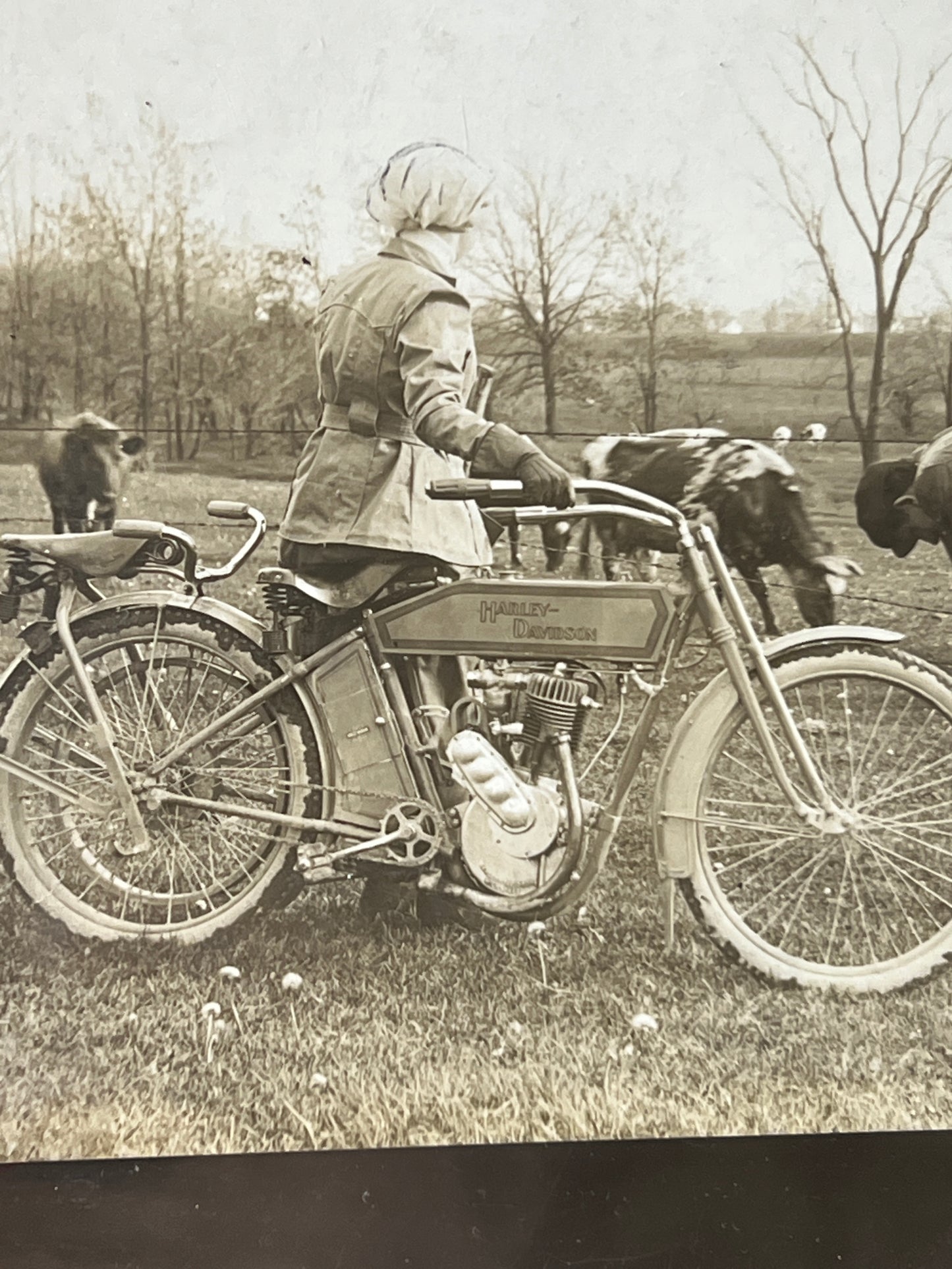 1911 Harley Davidson Motorcycle Factory Promo Photo