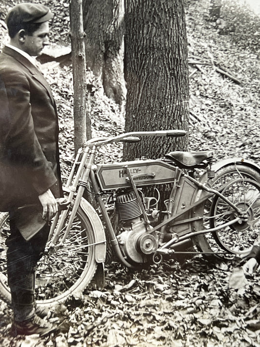 1911 Harley Davidson Motorcycle Factory Promo Photo