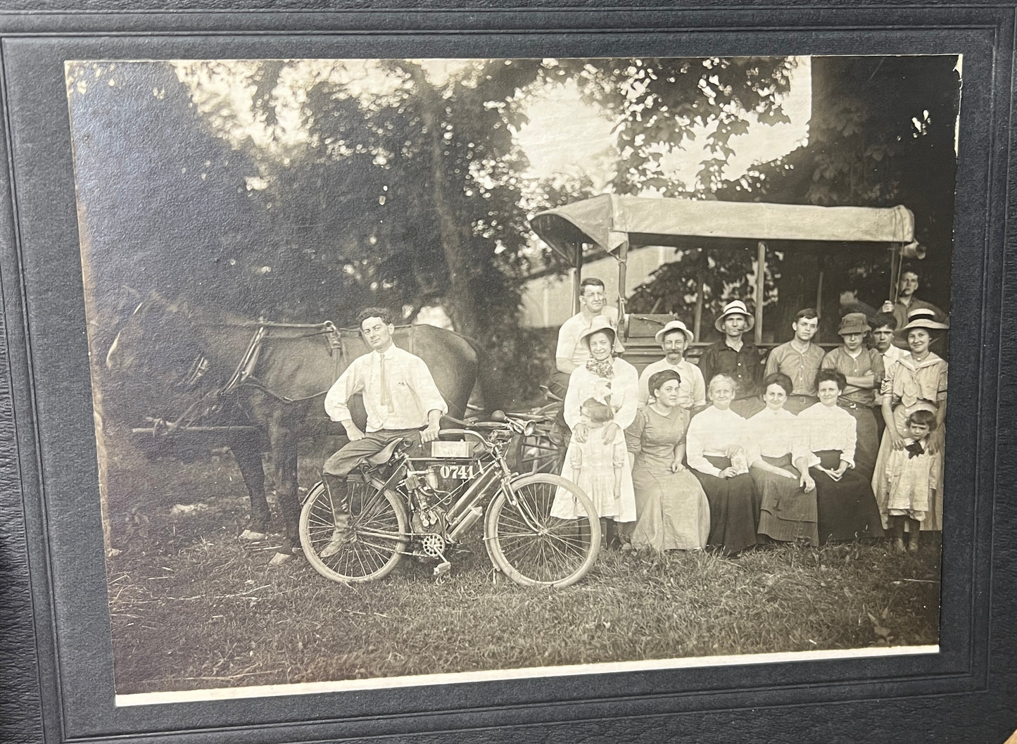 1907 Indian Cambelback Motorcycle Original Photo