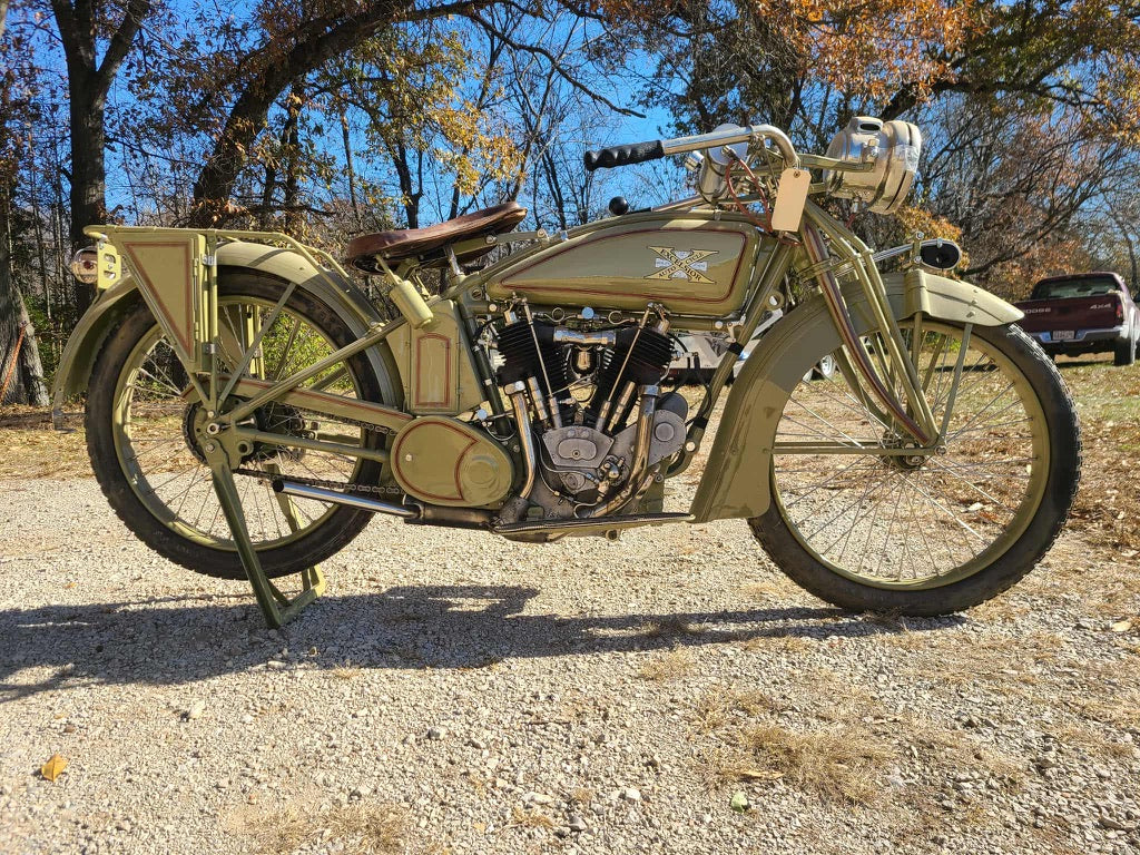 1917 Excelsior Twin Motorcycle