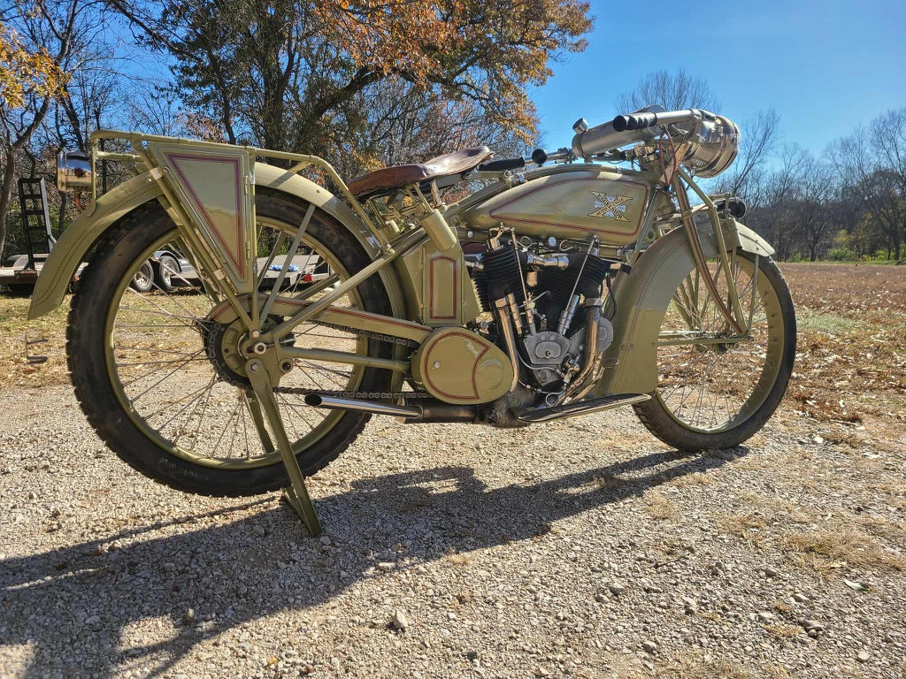 1917 Excelsior Twin Motorcycle