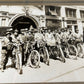 1910 Motorcycle Rider Lineup - Racycle, Indian, Harley, Excelsior, Merkel