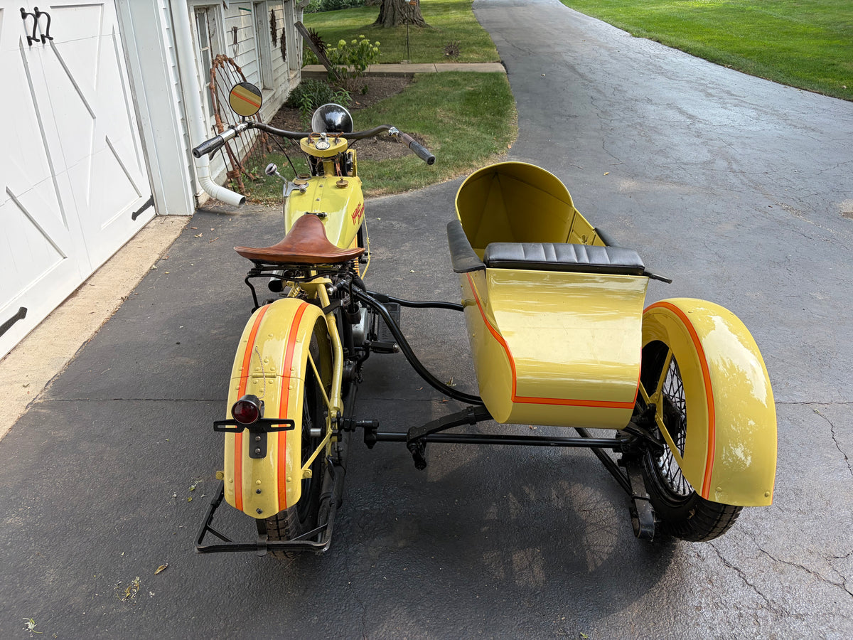 1931 Harley Davidson V Model with Goulding Sidecar
