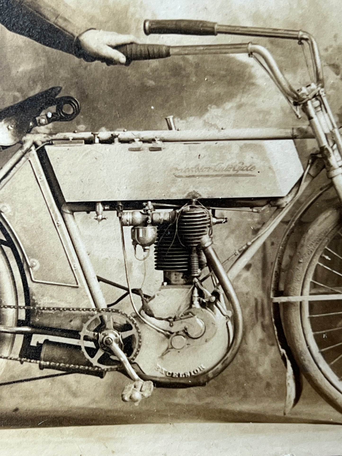 1910(?) Excelsior Single Motorcycle Photo