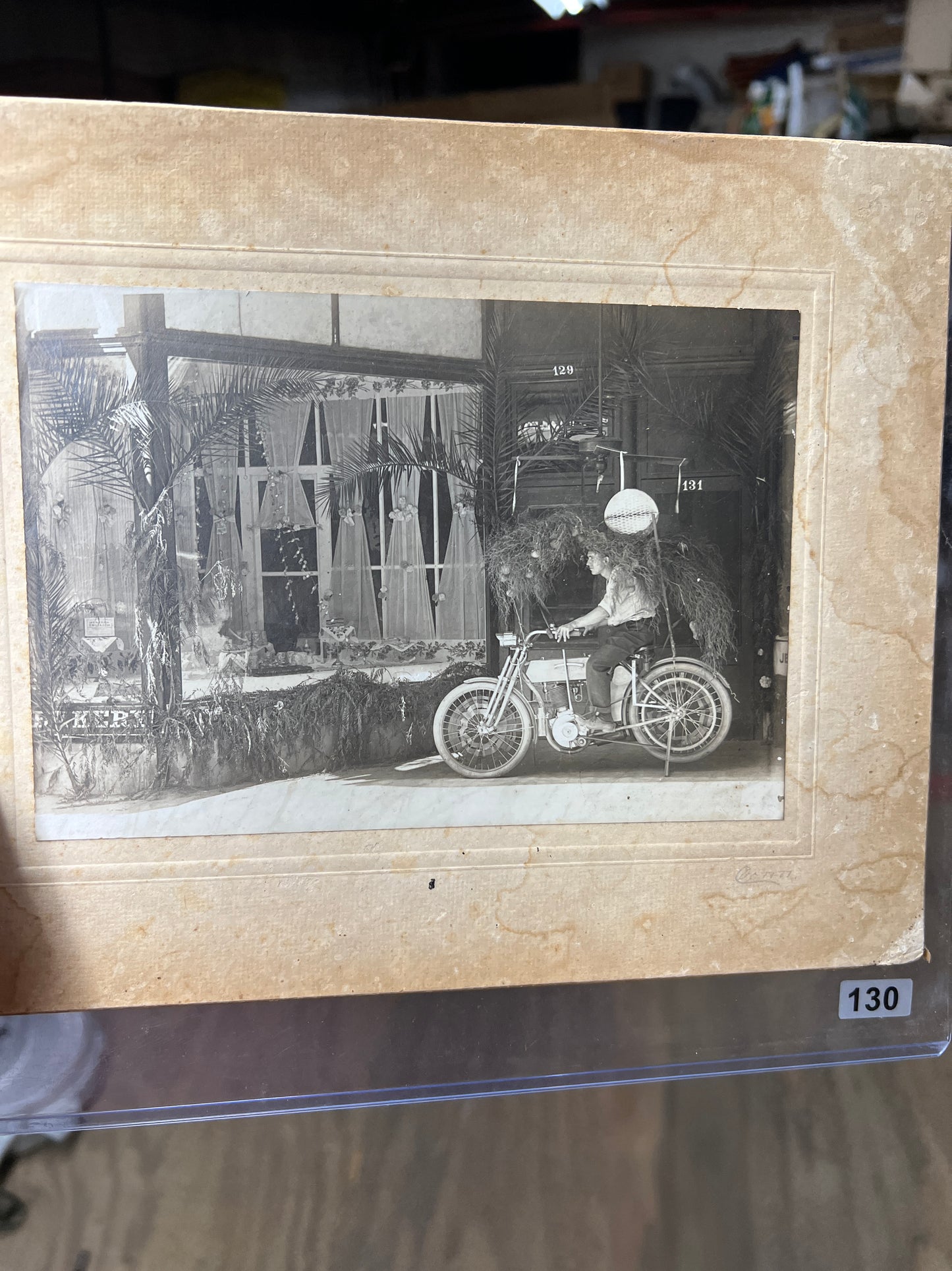 1910 Harley Davidson Single Motorcycle Photograph