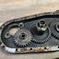 1922 + Harley Davidson J JD Gear Chest, Gears, Cover, and Oil Pump