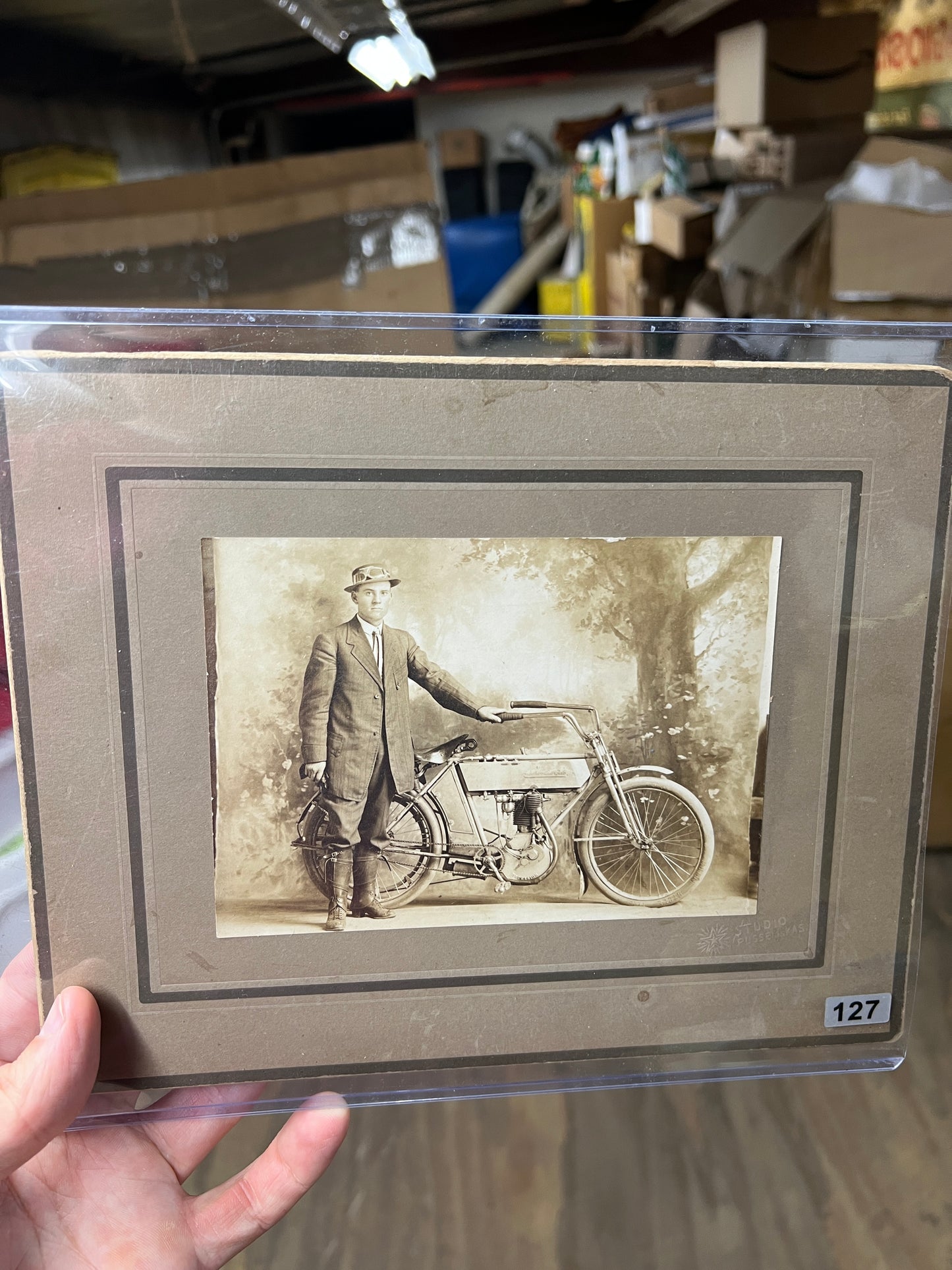 1910(?) Excelsior Single Motorcycle Photo