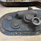 1922 + Harley Davidson J JD Gear Chest, Gears, Cover, and Oil Pump