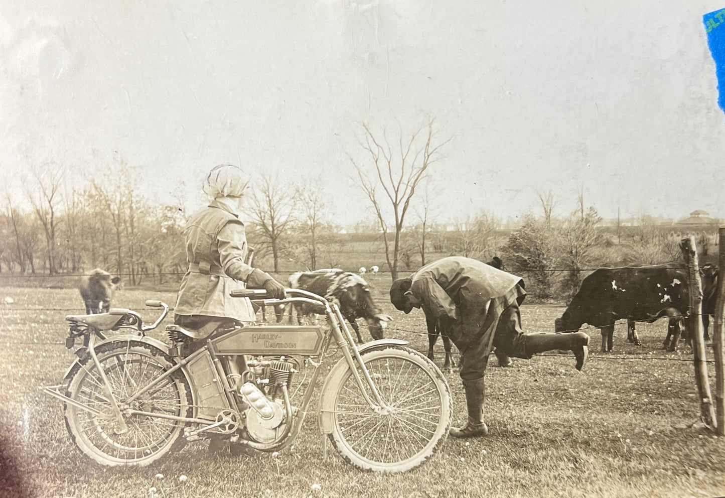 1911 Harley Davidson Motorcycle Factory Promo Photo