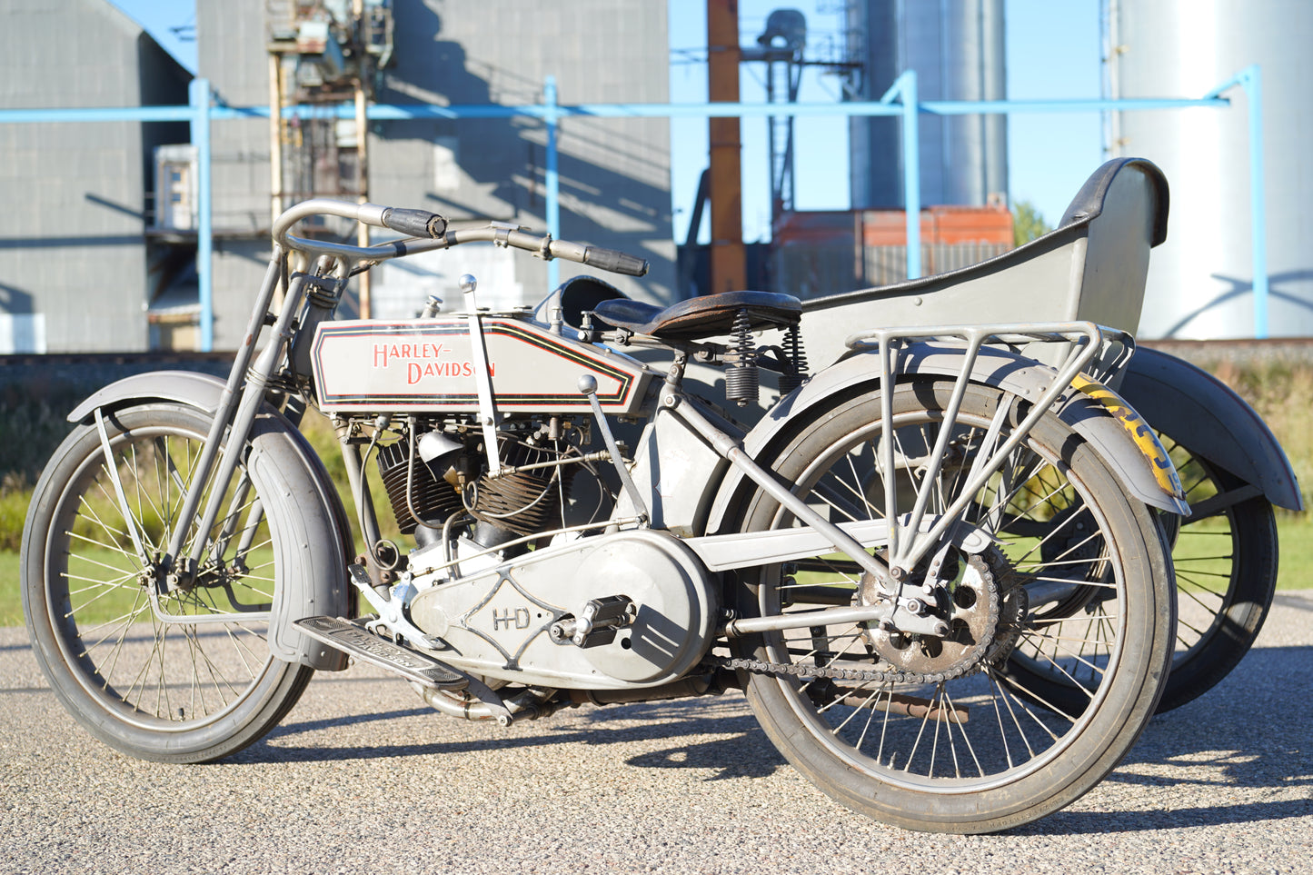 1915 Harley Davidson Twin with Sidecar