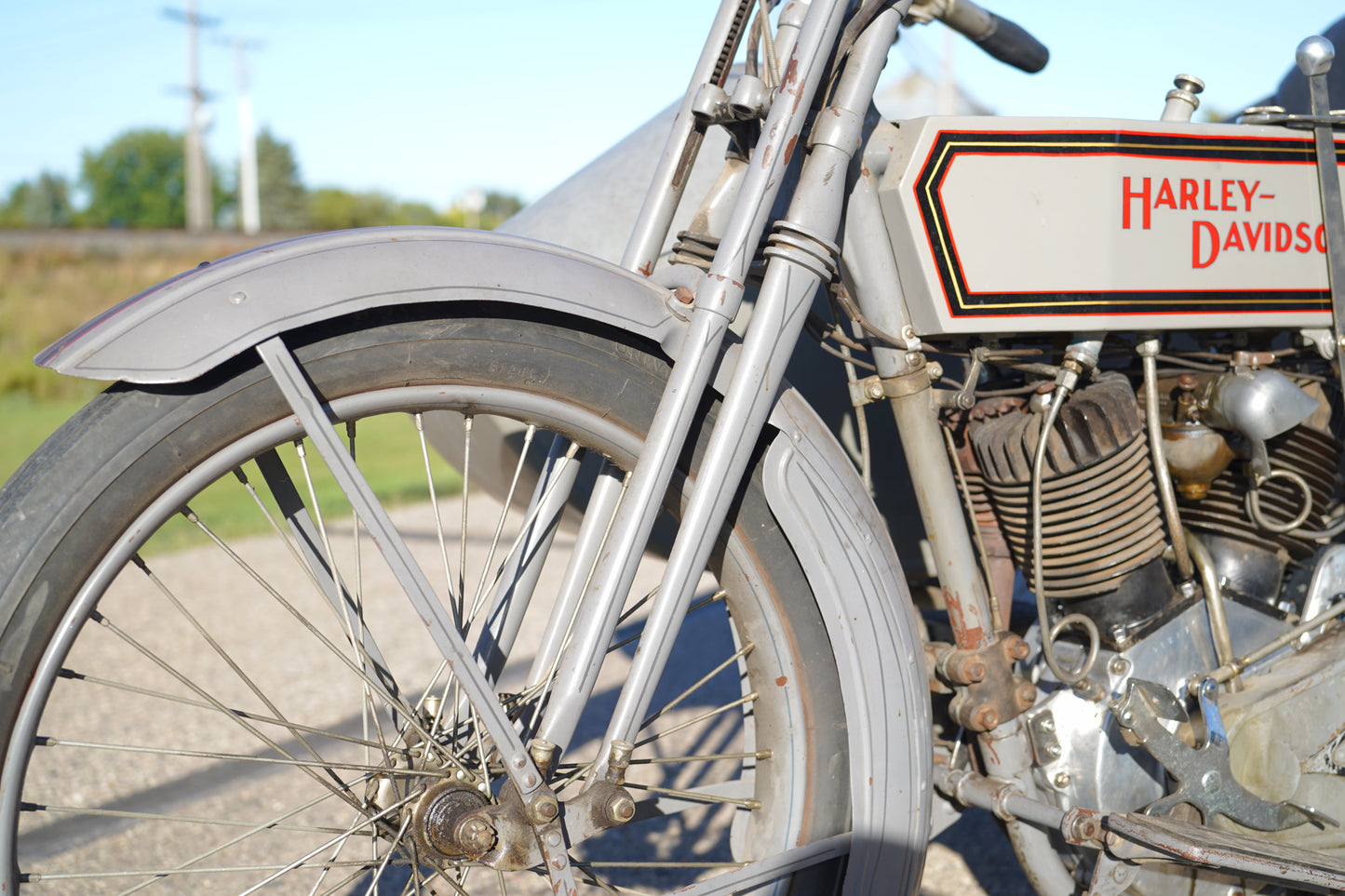 1915 Harley Davidson Twin with Sidecar