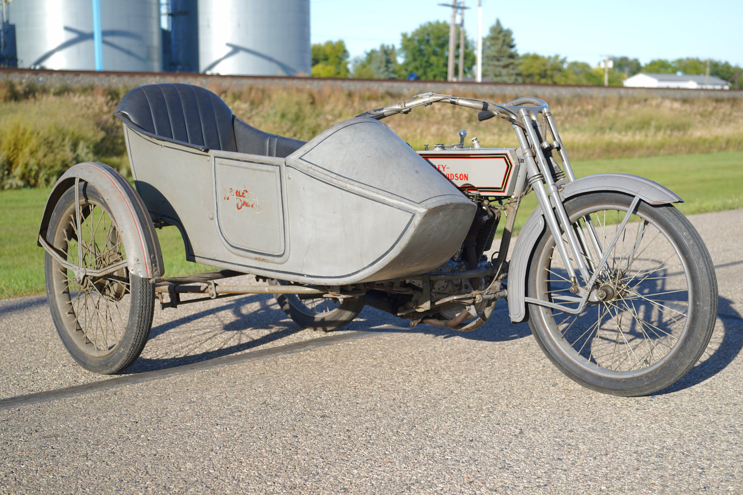 1915 Harley Davidson Twin with Sidecar