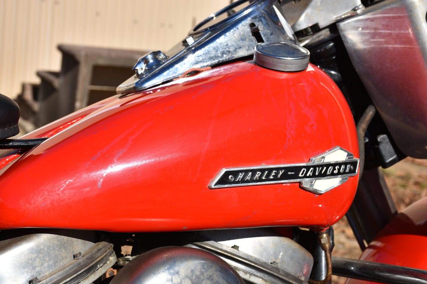 1963 Harley Davidson FL Panhead (Red)