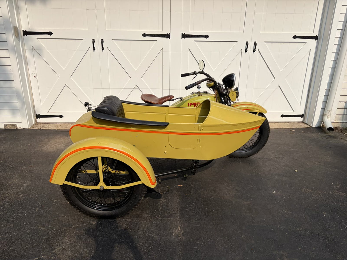 1931 Harley Davidson V Model with Goulding Sidecar